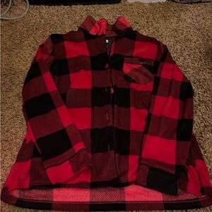 Red and Black Plaid Pj Set